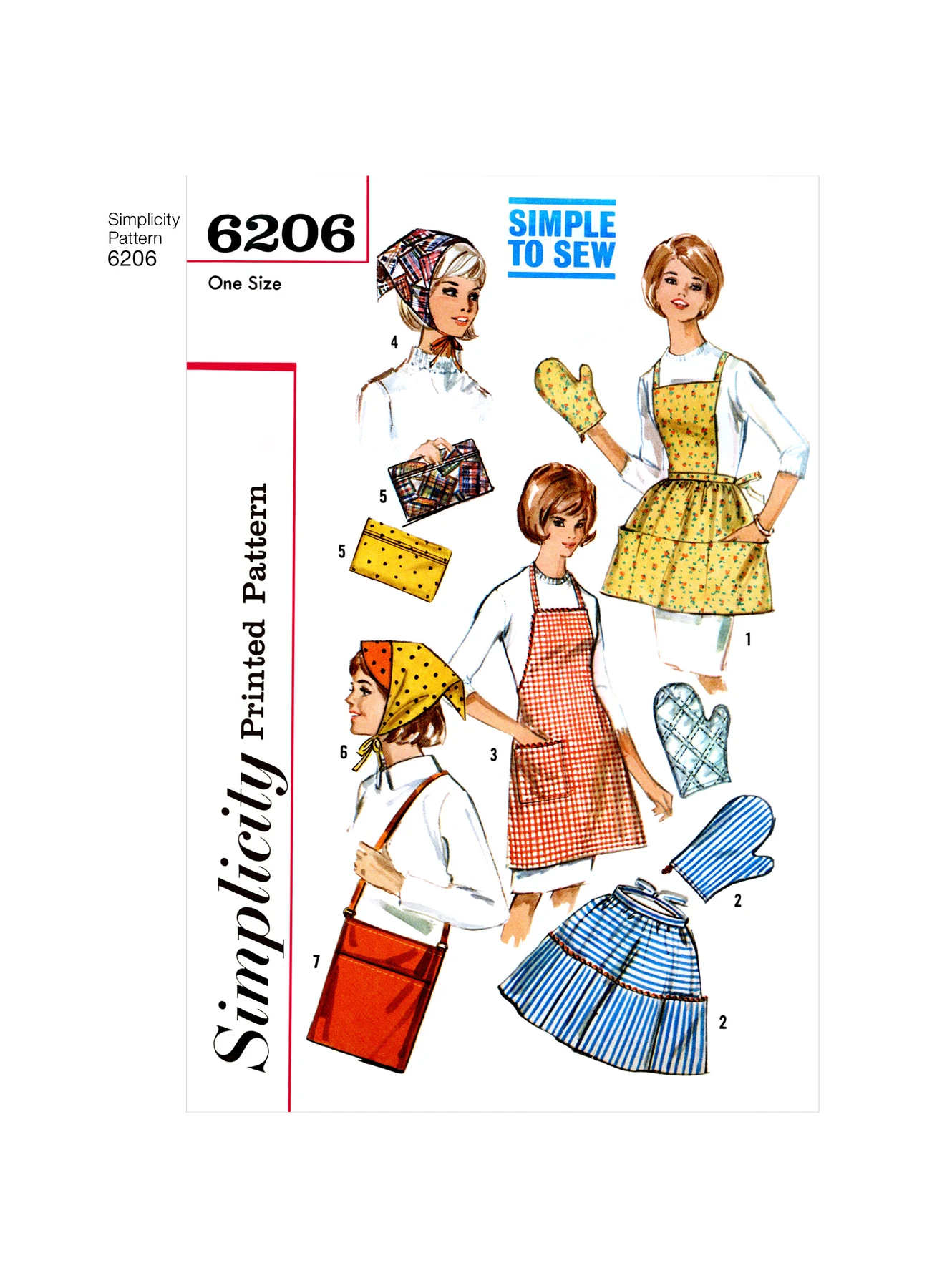 Simplicity Sewing Pattern 1960s Vintage Gifts and Kitchen Accessories 2 Simplicity Sewing Pattern 1960s Vintage Gifts and Kitchen Accessories