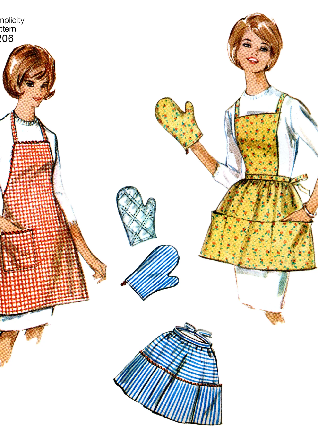 Simplicity Sewing Pattern 1960s Vintage Gifts and Kitchen Accessories 3 Simplicity Sewing Pattern 1960s Vintage Gifts and Kitchen Accessories
