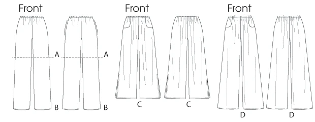 Butterick Sewing Pattern Misses' Elastic-Waist Shorts and Pants 4 Butterick Sewing Pattern Misses' Elastic-Waist Shorts and Pants