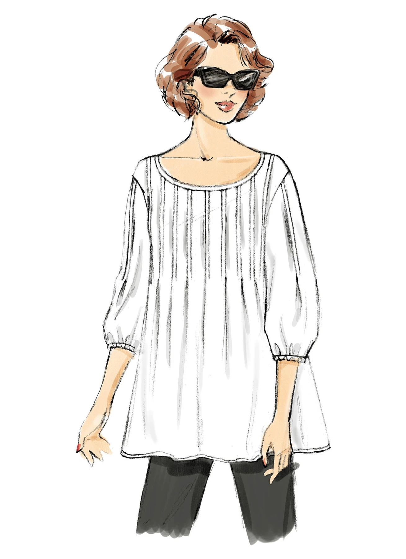 Butterick Sewing Pattern Misses' Front-Tuck Tops 2 Butterick Sewing Pattern Misses' Front-Tuck Tops