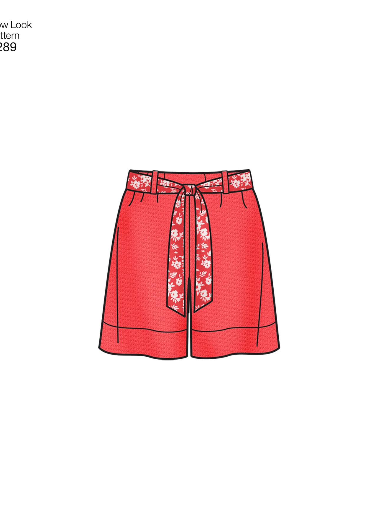 New Look Sewing Pattern Misses' Pull-on Pants or Shorts and Tie Belt 2 New Look Sewing Pattern Misses' Pull-on Pants or Shorts and Tie Belt