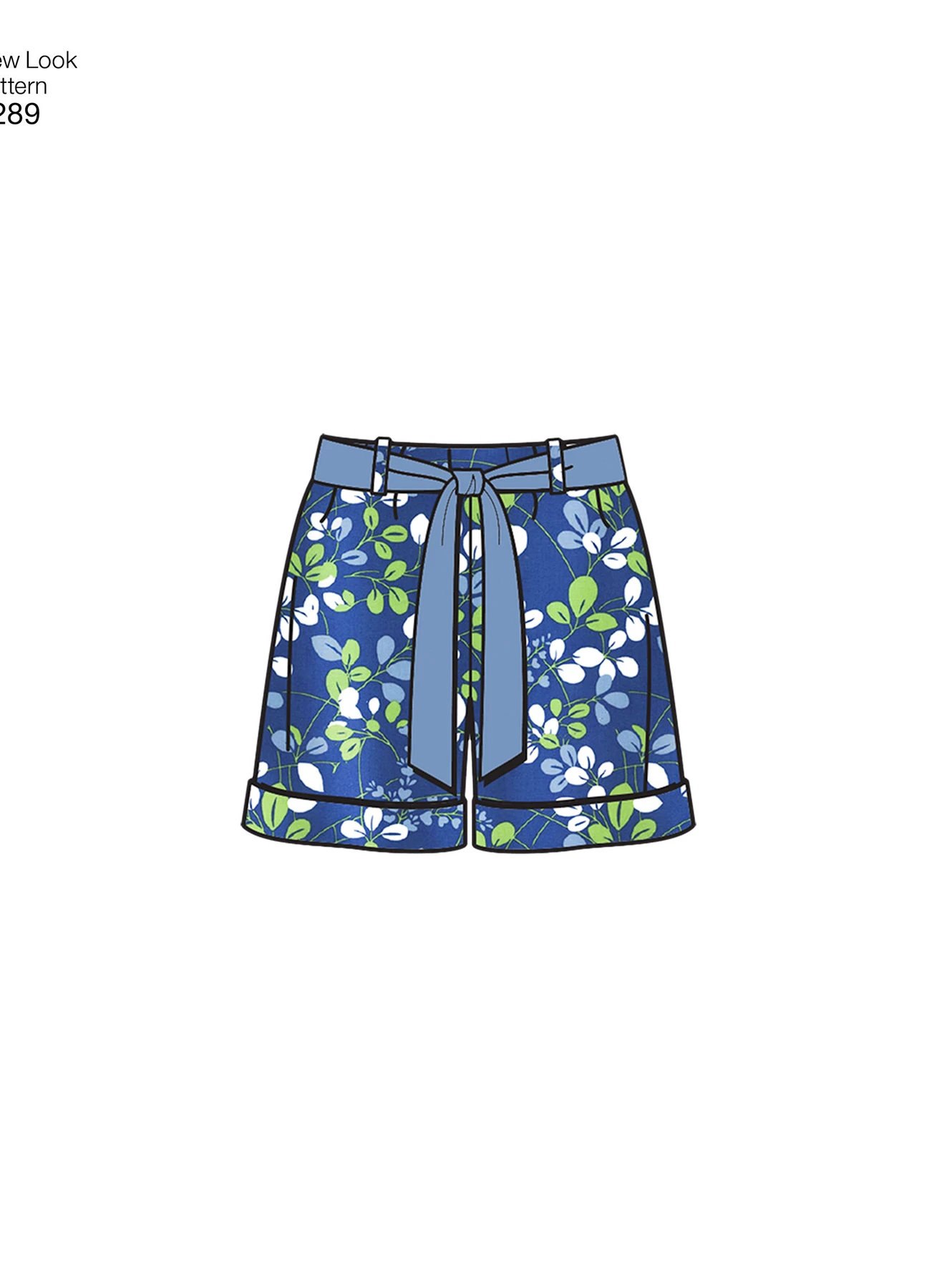 New Look Sewing Pattern Misses' Pull-on Pants or Shorts and Tie Belt 3 New Look Sewing Pattern Misses' Pull-on Pants or Shorts and Tie Belt