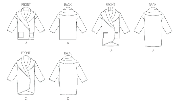Vogue Patterns Misses' Oversized Shawl Collar Jackets 17 Vogue Patterns Misses' Oversized Shawl Collar Jackets