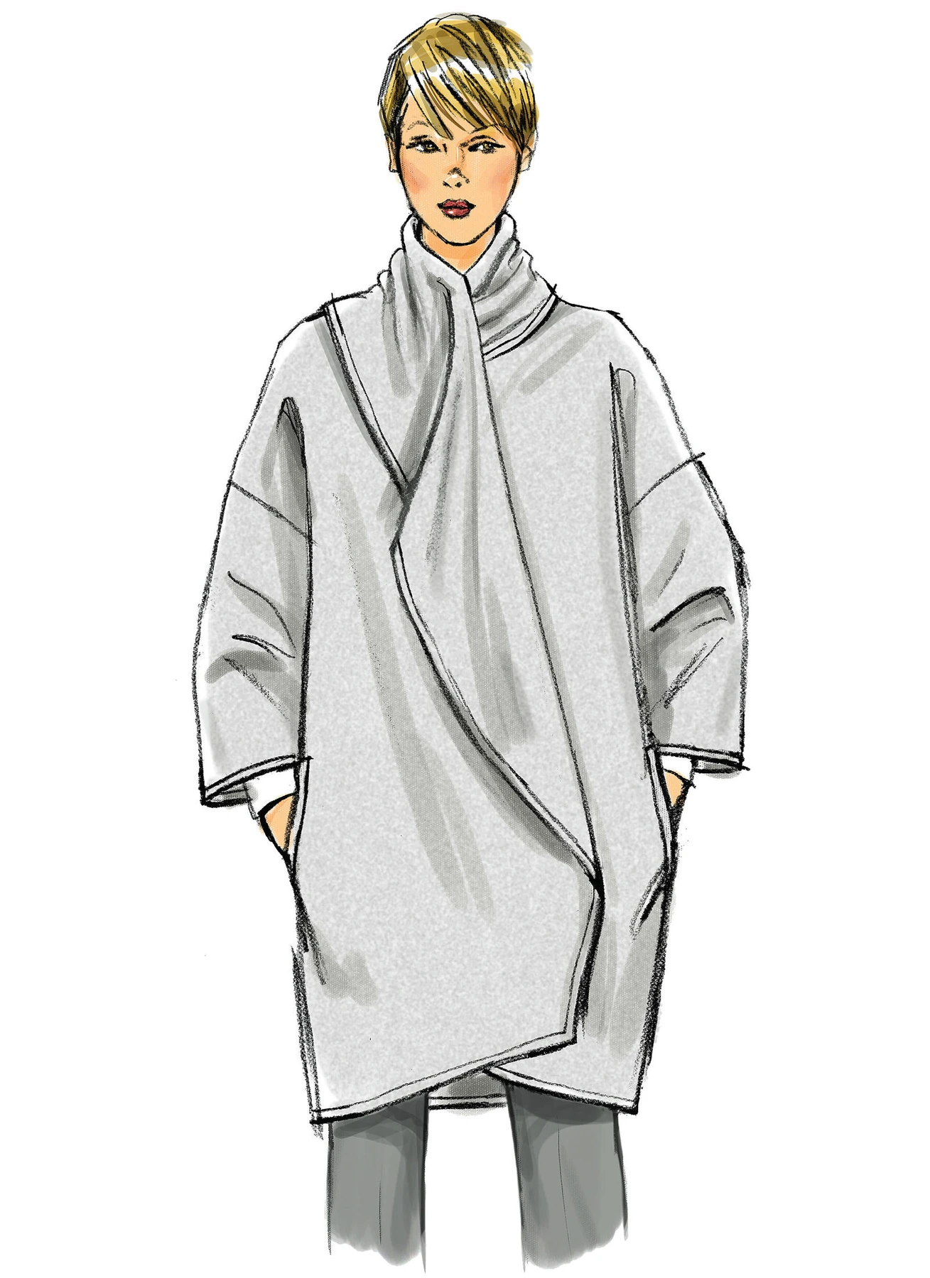 Vogue Patterns Misses' Oversized Shawl Collar Jackets 5 Vogue Patterns Misses' Oversized Shawl Collar Jackets