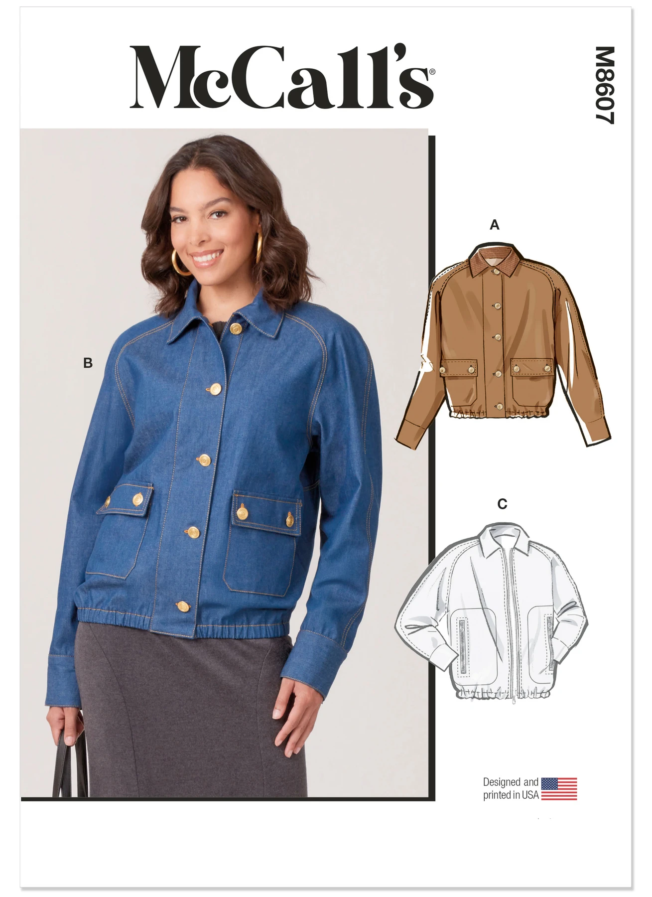 McCall's Sewing Pattern Misses' Blouson Jackets (PDF) 1 McCall's Sewing Pattern Misses' Blouson Jackets (PDF)