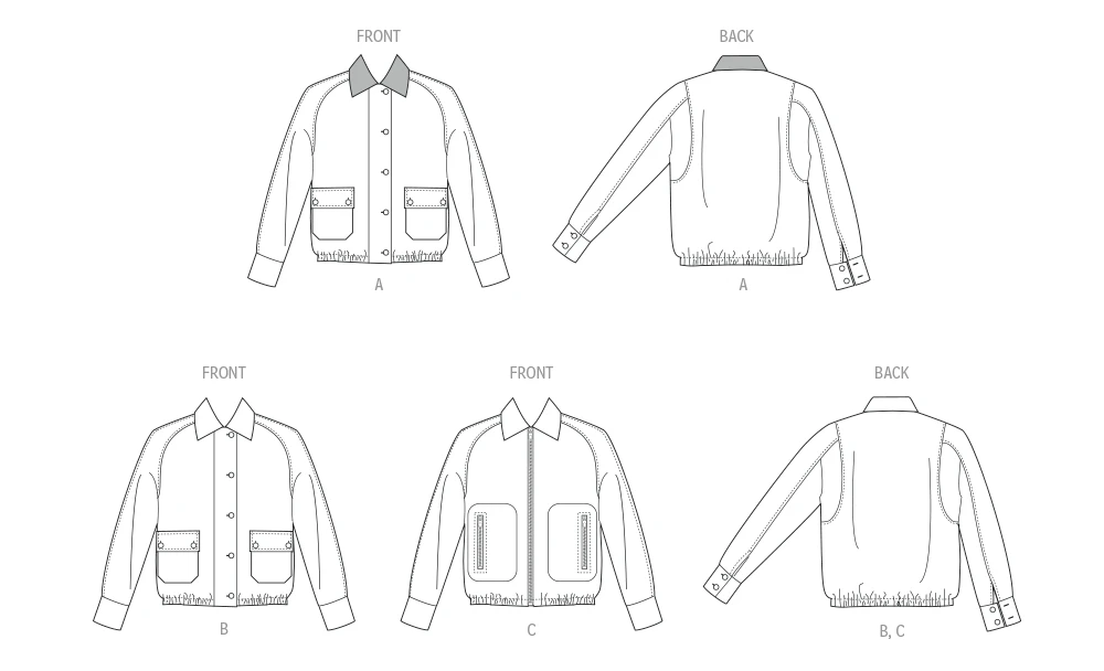 McCall's Sewing Pattern Misses' Blouson Jackets (PDF) 8 McCall's Sewing Pattern Misses' Blouson Jackets (PDF)