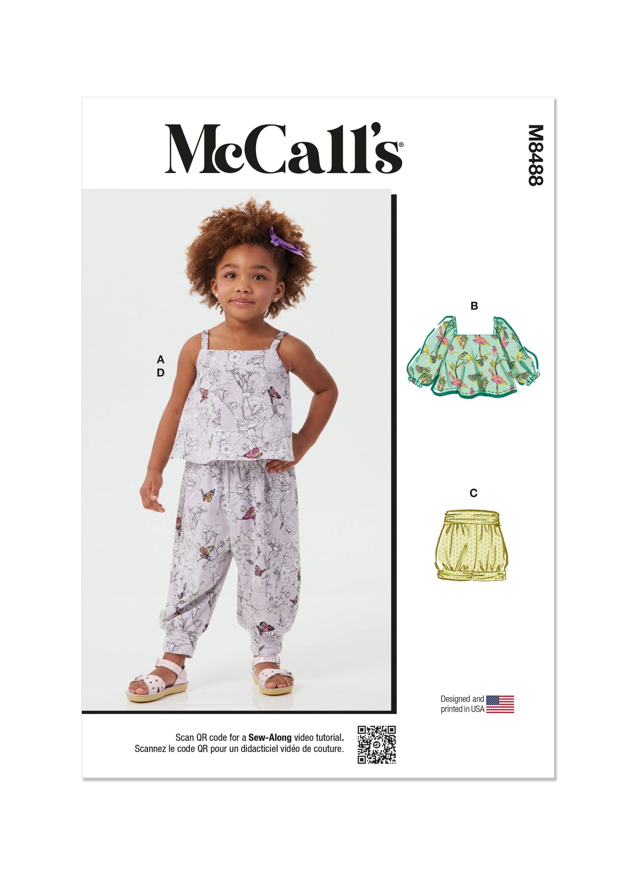 McCall's Sewing Pattern Toddlers' Knit Tops, Shorts and Pants (PDF) 1 McCall's Sewing Pattern Toddlers' Knit Tops, Shorts and Pants (PDF)