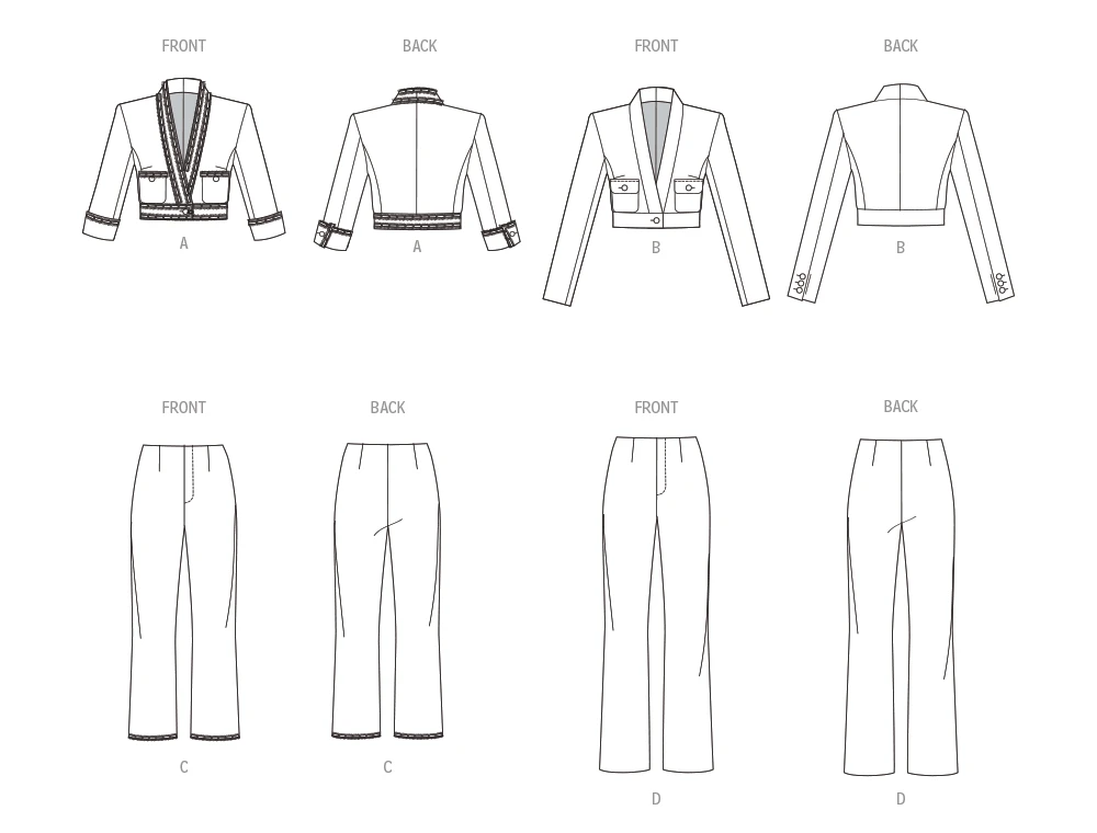 Vogue Patterns Misses' Jacket and Pants (PDF) 11 Vogue Patterns Misses' Jacket and Pants (PDF)