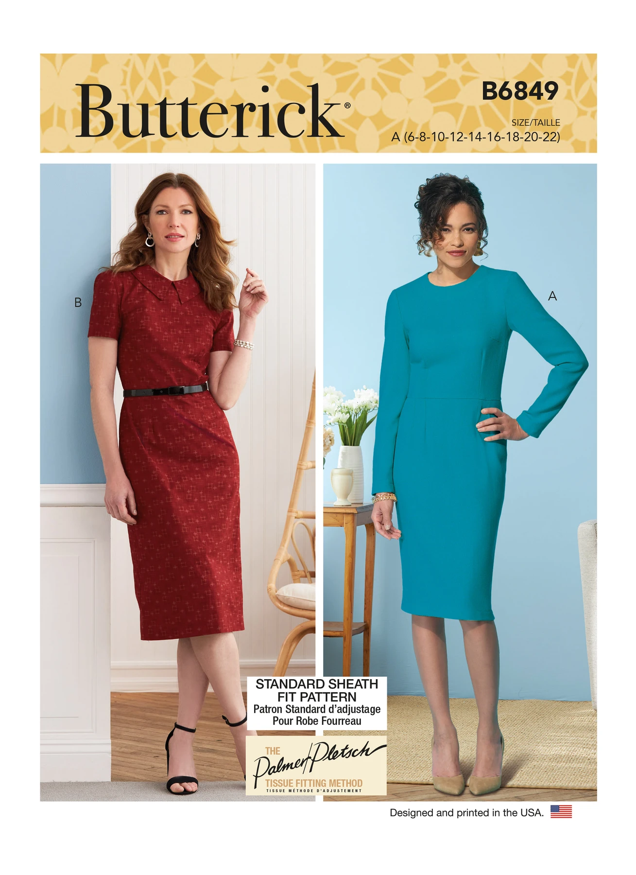 Butterick Sewing Pattern Misses' Fit Pattern Dresses & Optional Collar (PDF) 1 Butterick Sewing Pattern Misses' Fit Pattern Dresses & Optional Collar (PDF)