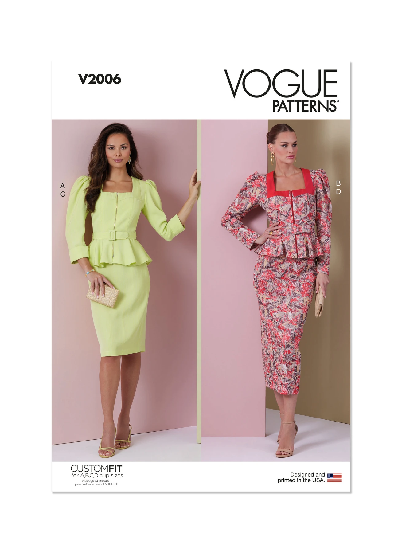 Vogue Patterns Misses' Two Piece Dress (PDF)