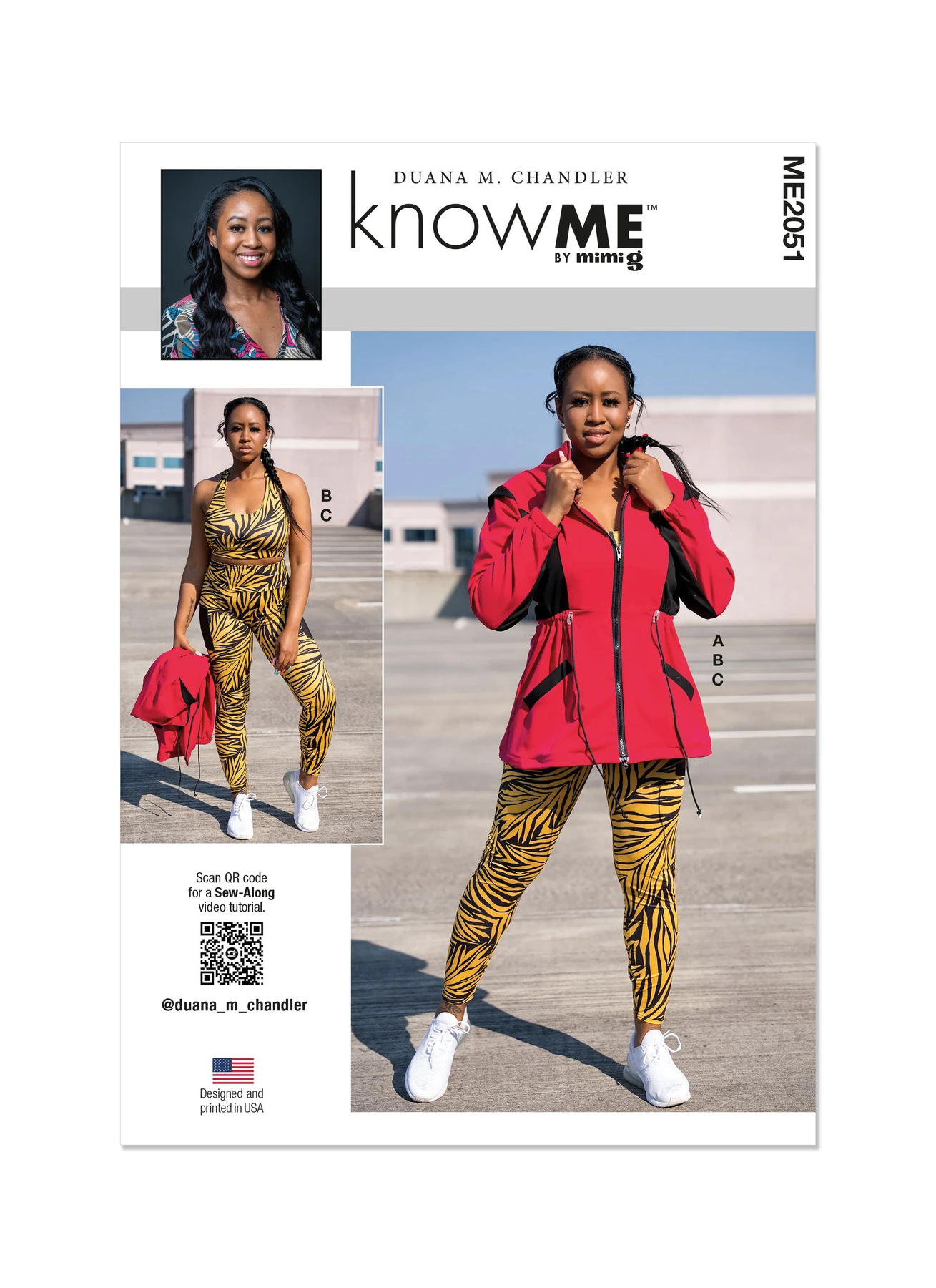 Know Me Sewing Pattern Misses' Jacket, Bra Top, and Leggings by Duana M. Chandler (PDF) 1 Know Me Sewing Pattern Misses' Jacket, Bra Top, and Leggings by Duana M. Chandler (PDF)