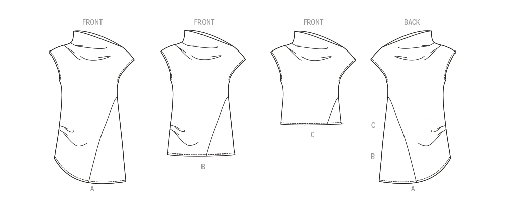 Simplicity Sewing Pattern Misses' Draped Top in Three Lengths (PDF) 8 Simplicity Sewing Pattern Misses' Draped Top in Three Lengths (PDF)