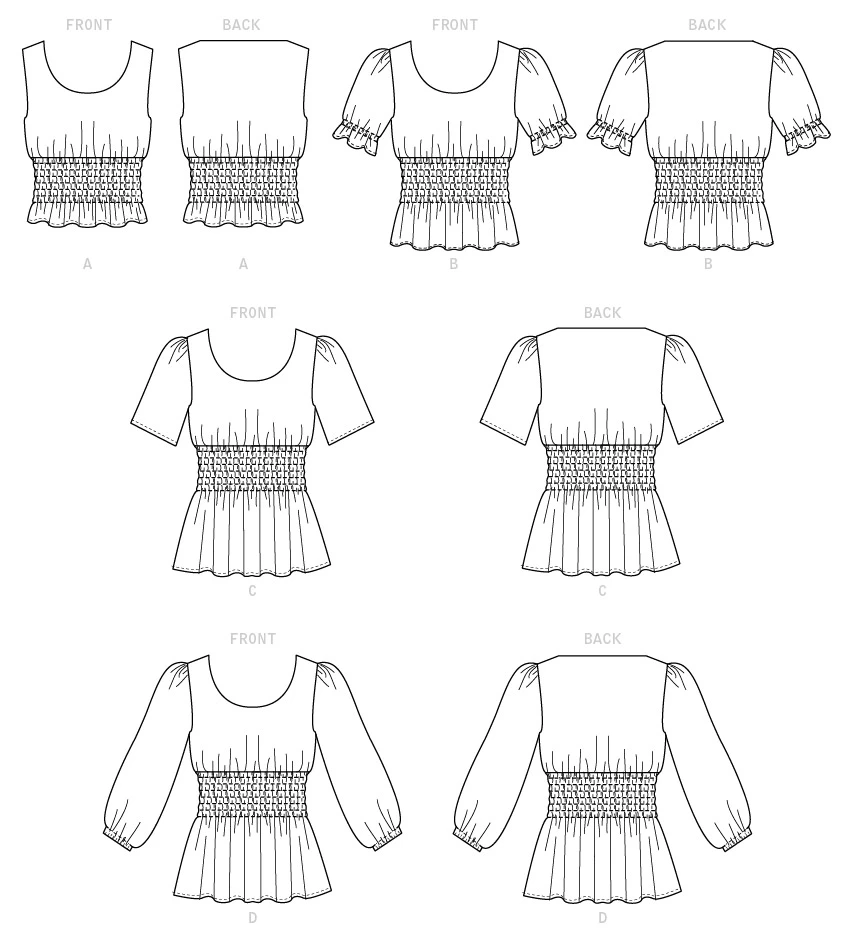 McCall's Sewing Pattern Misses' Tops (PDF) 366 McCall's Sewing Pattern Misses' Tops (PDF)