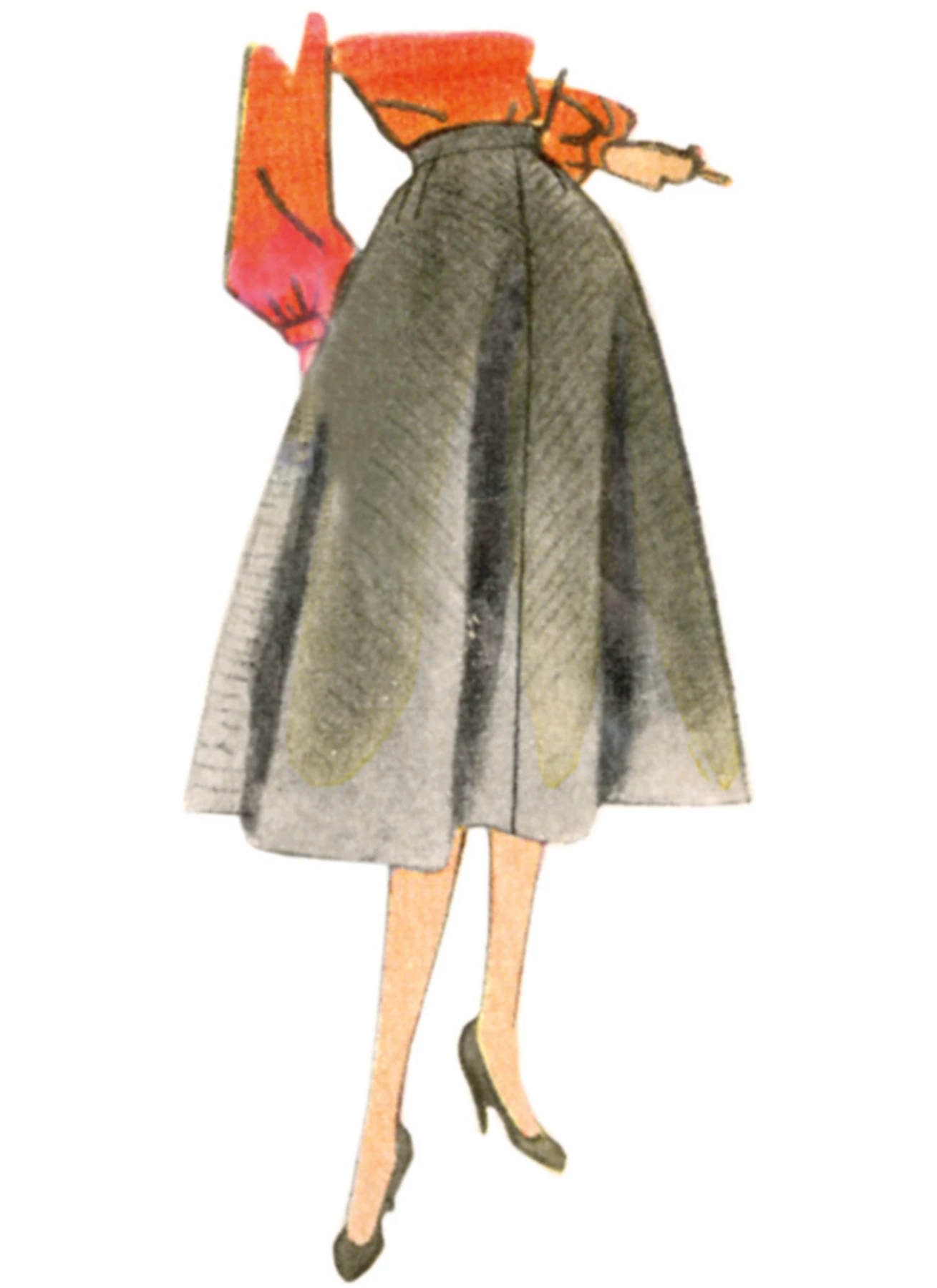 Simplicity Sewing Pattern 1950s Misses' Skirts (PDF) 4 Simplicity Sewing Pattern 1950s Misses' Skirts (PDF)