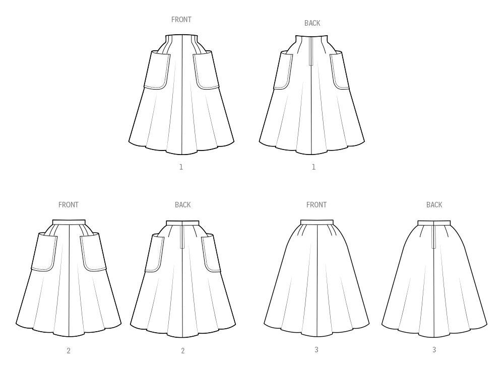 Simplicity Sewing Pattern 1950s Misses' Skirts (PDF) 6 Simplicity Sewing Pattern 1950s Misses' Skirts (PDF)