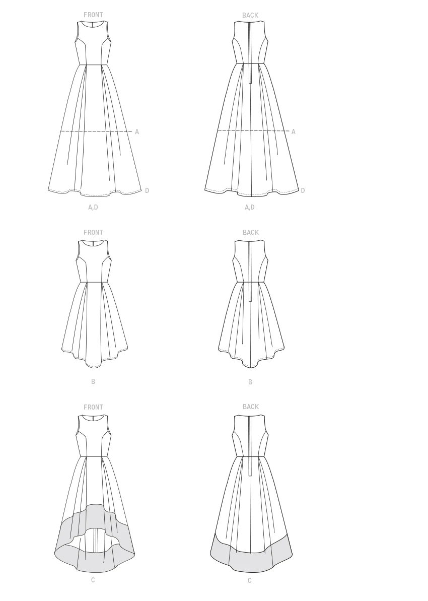 McCall's Sewing Pattern Misses' Pleated-Skirt Dresses (PDF) 5 McCall's Sewing Pattern Misses' Pleated-Skirt Dresses (PDF)
