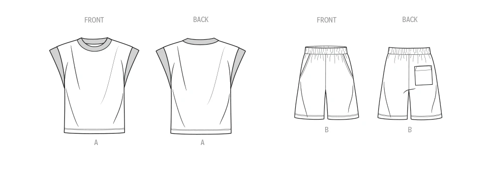 Know Me Sewing Pattern Men's Knit Top and Shorts by Norris Dánta Ford (PDF) 7 Know Me Sewing Pattern Men's Knit Top and Shorts by Norris Dánta Ford (PDF)