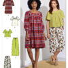 Simplicity Sewing Pattern Misses' Dress, Tops, and Pants