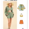 New Look Sewing Pattern Misses' Jacket, Wrap Halter Top and Shorts