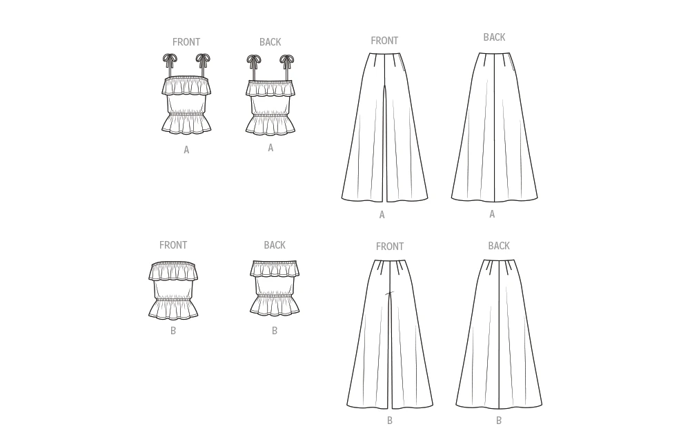 McCall's Sewing Pattern Misses' Top, Pants and Skirt 5 McCall's Sewing Pattern Misses' Top, Pants and Skirt