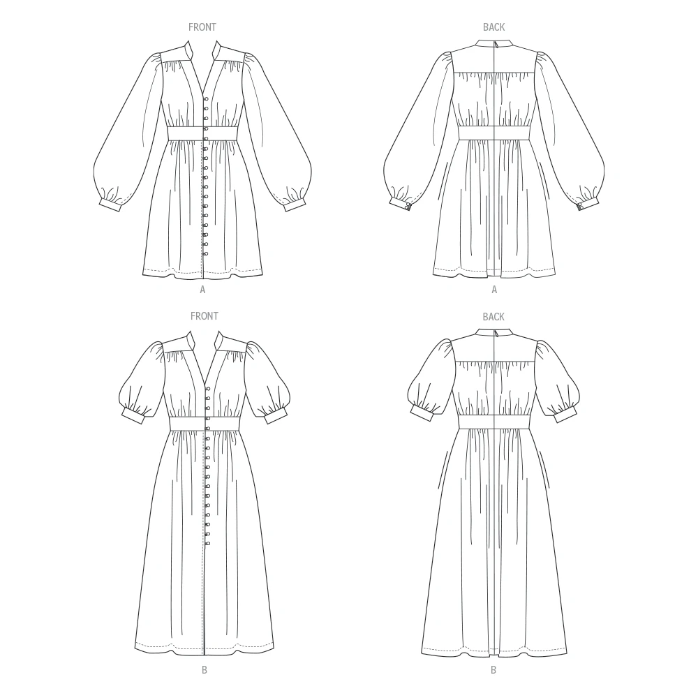 Vogue Patterns Misses' Dress in Two Lengths 8 Vogue Patterns Misses' Dress in Two Lengths