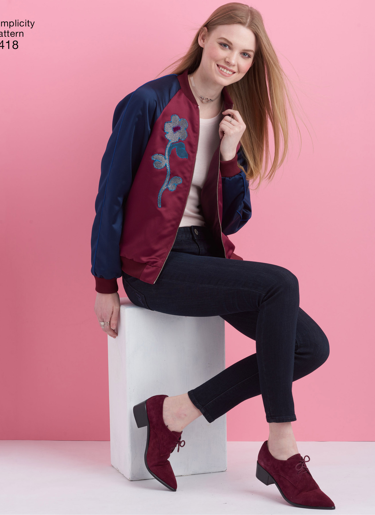 Simplicity Sewing Pattern Misses' Lined Bomber Jacket with Fabric and Trim Variations 6 Simplicity Sewing Pattern Misses' Lined Bomber Jacket with Fabric and Trim Variations