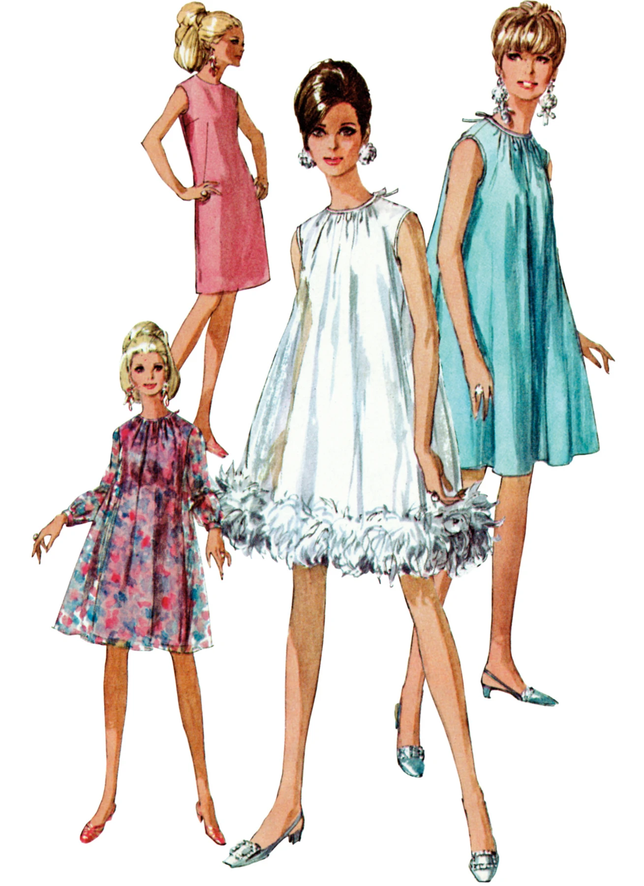 Simplicity Sewing Pattern 1960s Misses' Dresses 2 Simplicity Sewing Pattern 1960s Misses' Dresses