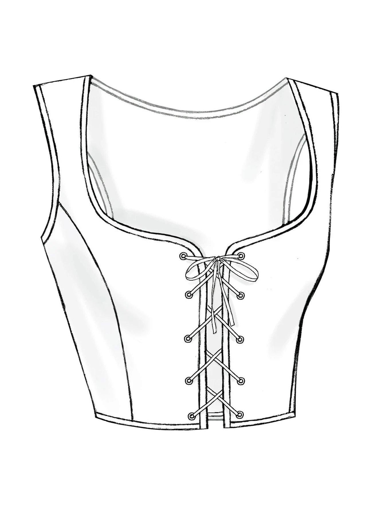 Butterick Sewing Pattern Laced Corsets with Peplum Variations 2 Butterick Sewing Pattern Laced Corsets with Peplum Variations