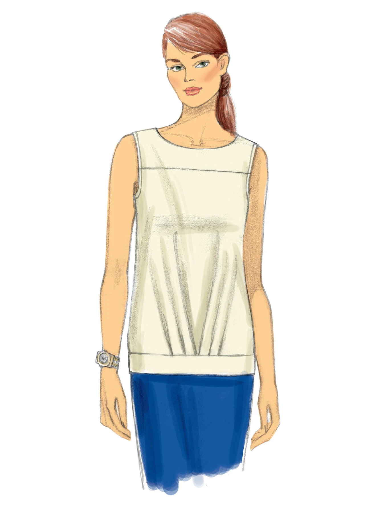 Butterick Sewing Pattern Misses' Pullover Tops (PDF) 3 Butterick Sewing Pattern Misses' Pullover Tops (PDF)