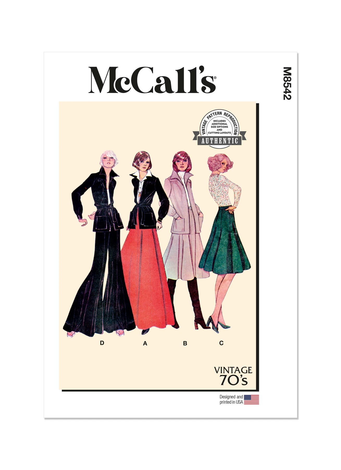 McCall's Sewing Pattern 1970s Misses' Jacket, Skirt and Pants (PDF) 1 McCall's Sewing Pattern 1970s Misses' Jacket, Skirt and Pants (PDF)