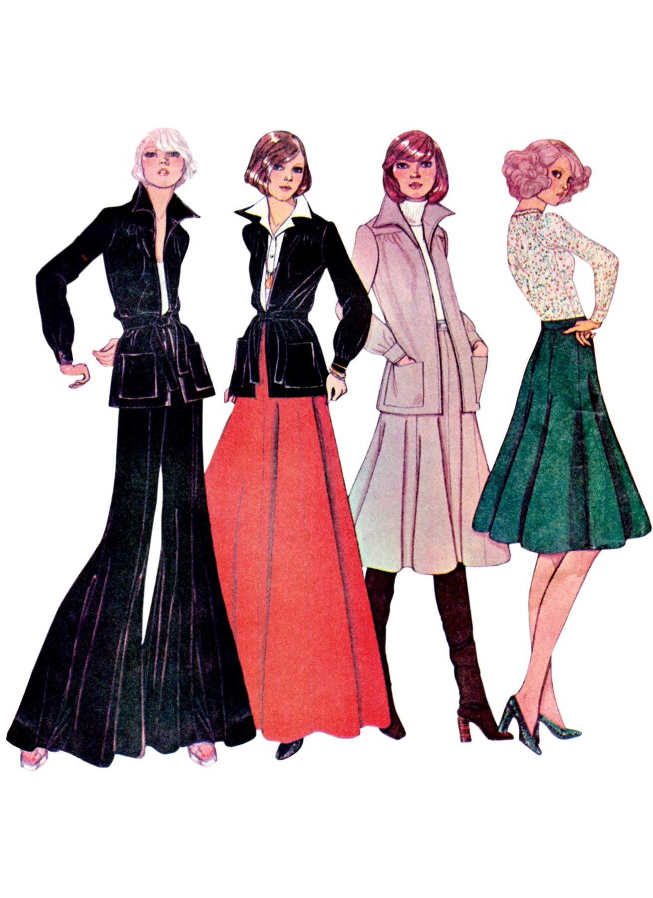 McCall's Sewing Pattern 1970s Misses' Jacket, Skirt and Pants (PDF) 2 McCall's Sewing Pattern 1970s Misses' Jacket, Skirt and Pants (PDF)