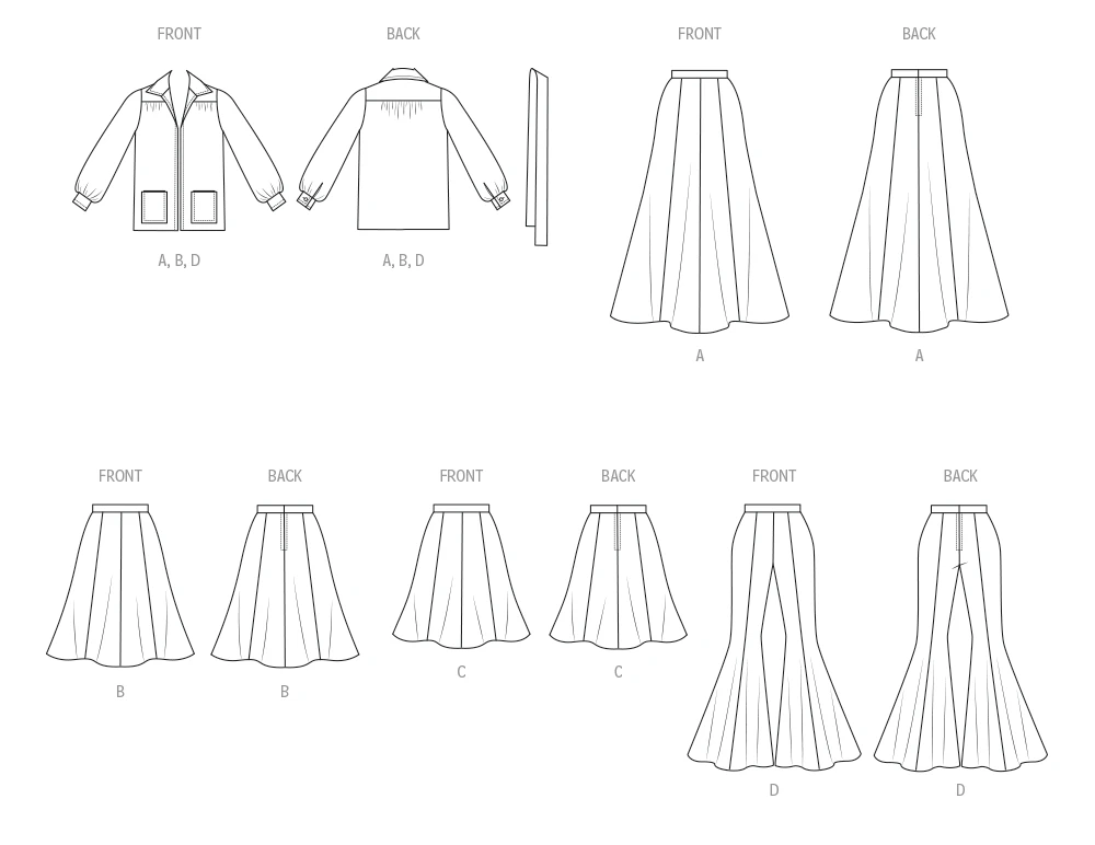 McCall's Sewing Pattern 1970s Misses' Jacket, Skirt and Pants (PDF) 4 McCall's Sewing Pattern 1970s Misses' Jacket, Skirt and Pants (PDF)