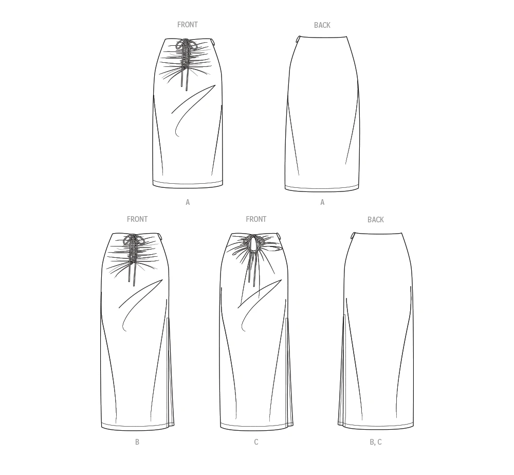 Simplicity Sewing Pattern Misses' Knit Skirts in Two Lengths (PDF) 9 Simplicity Sewing Pattern Misses' Knit Skirts in Two Lengths (PDF)
