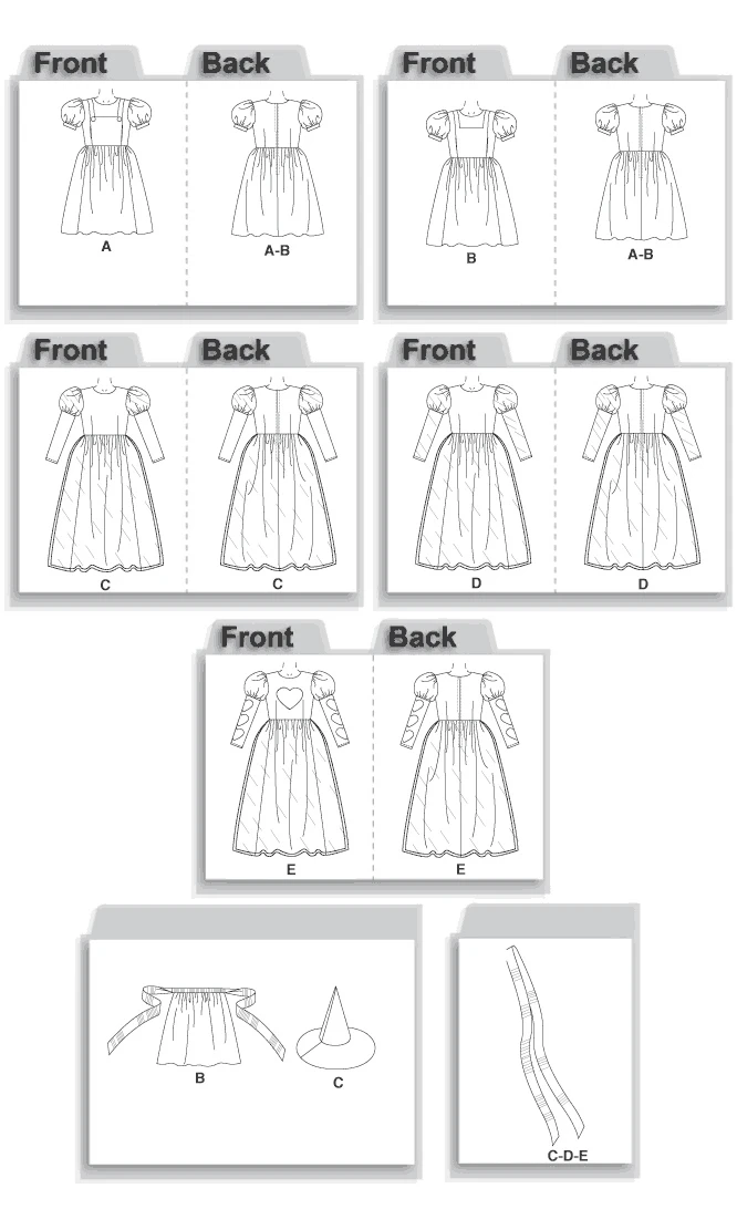McCall's Sewing Pattern Misses'/Children's/Girls' Storybook Costumes (PDF) 6 McCall's Sewing Pattern Misses'/Children's/Girls' Storybook Costumes (PDF)