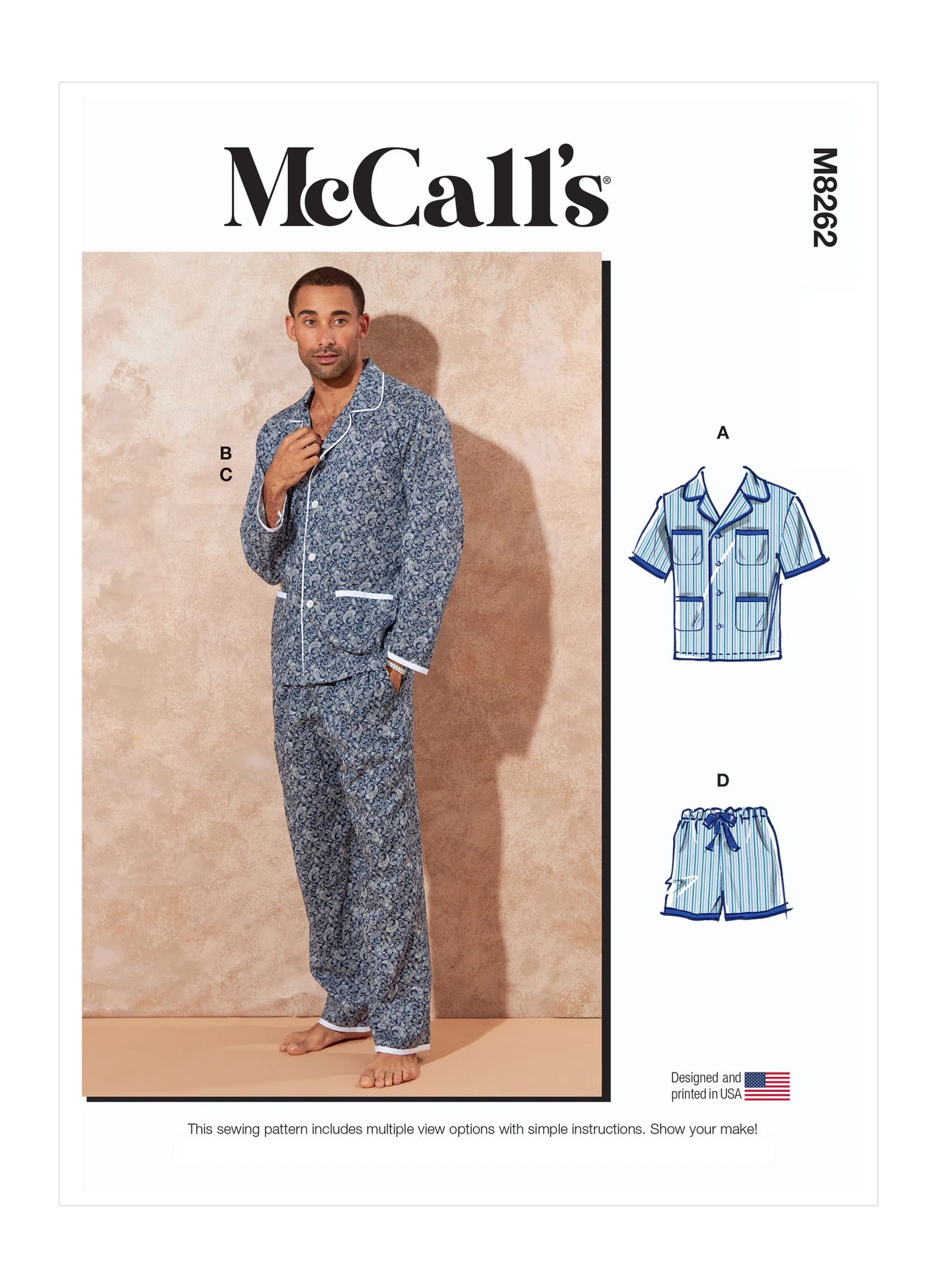 McCall's Sewing Pattern Men's Pajamas 1 McCall's Sewing Pattern Men's Pajamas