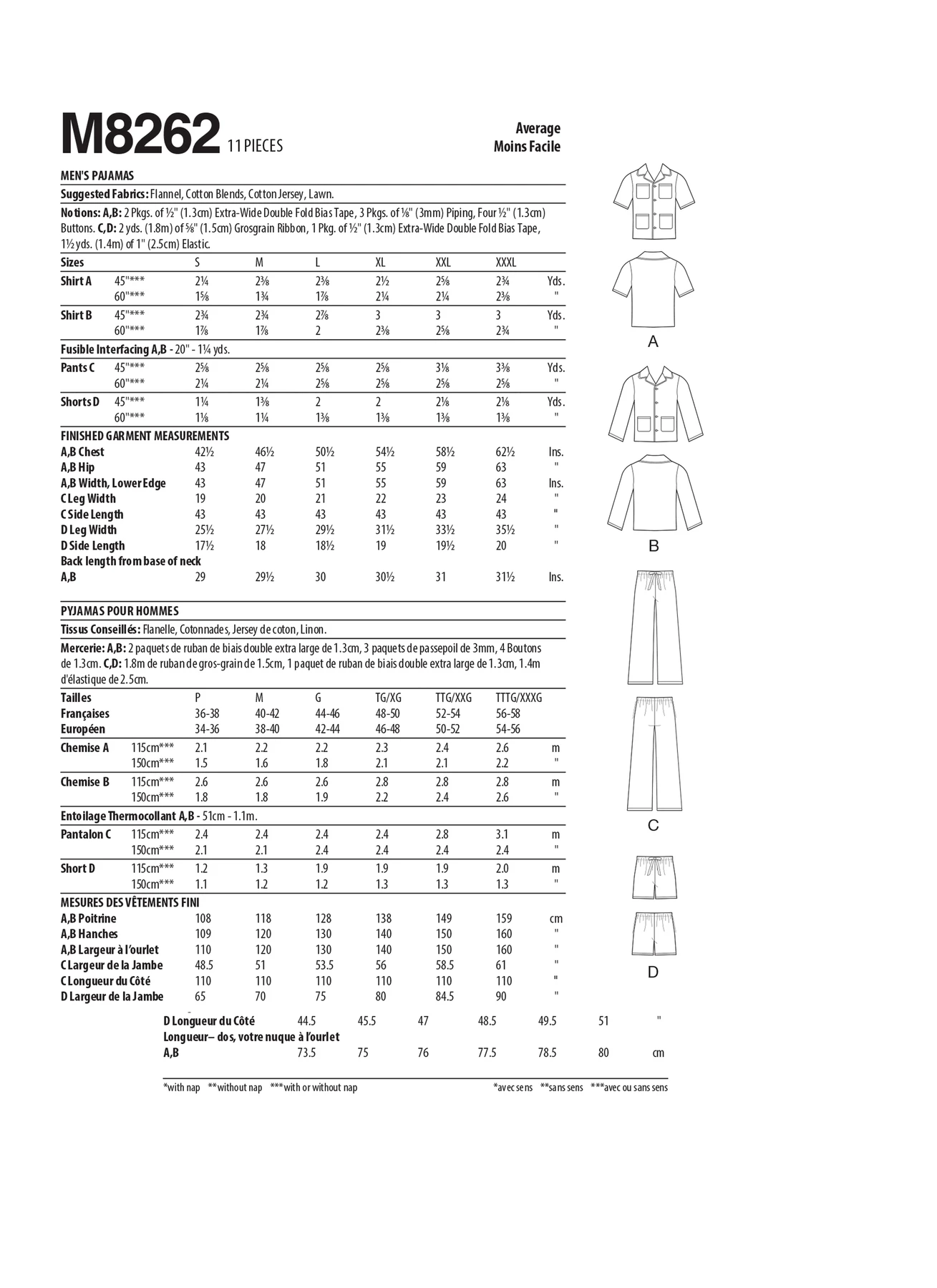 McCall's Sewing Pattern Men's Pajamas 6 McCall's Sewing Pattern Men's Pajamas