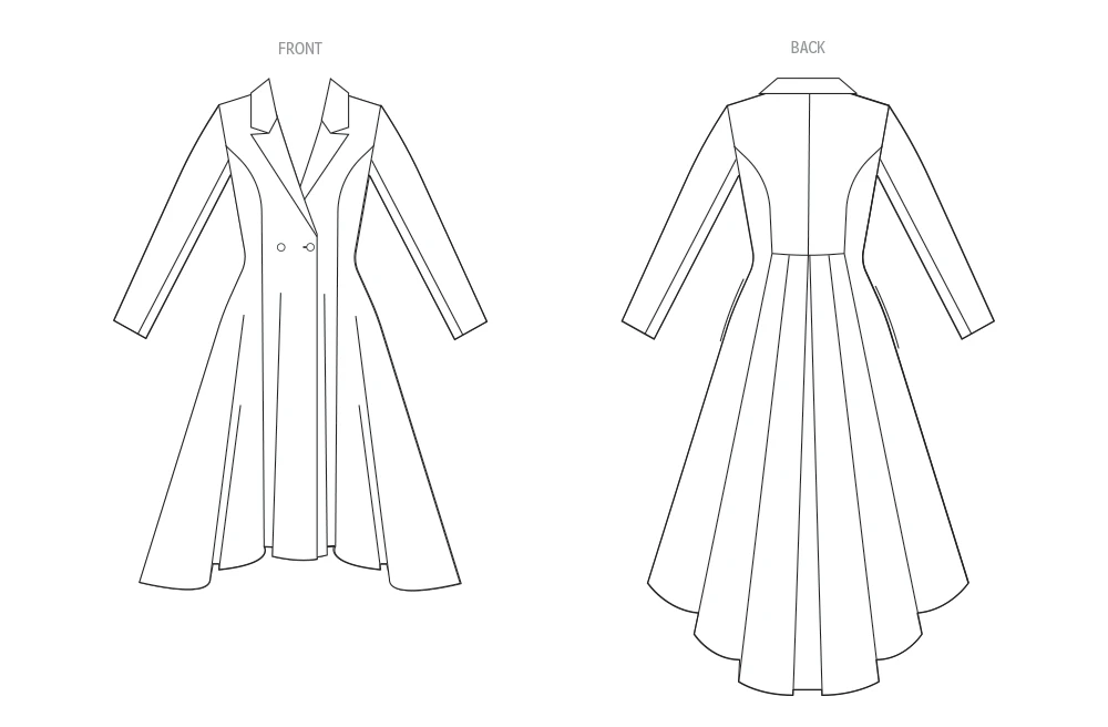Vogue Patterns Misses' and Miss Petite Double Breasted Coat Dress 6 Vogue Patterns Misses' and Miss Petite Double Breasted Coat Dress