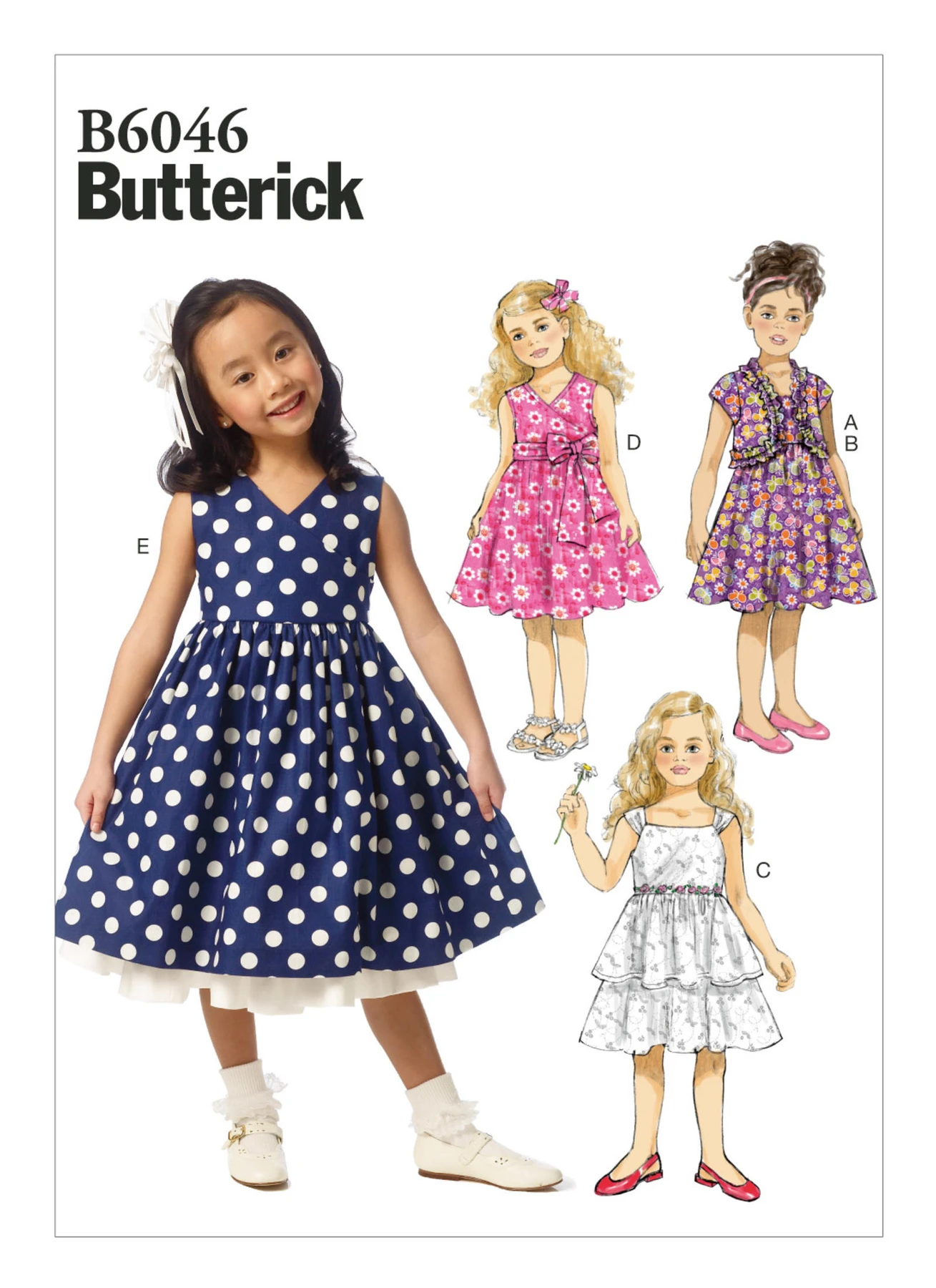 Butterick Sewing Pattern Children's/Girls' Ruffled Shrug and Raised-Waist Dresses (PDF) 1 Butterick Sewing Pattern Children's/Girls' Ruffled Shrug and Raised-Waist Dresses (PDF)