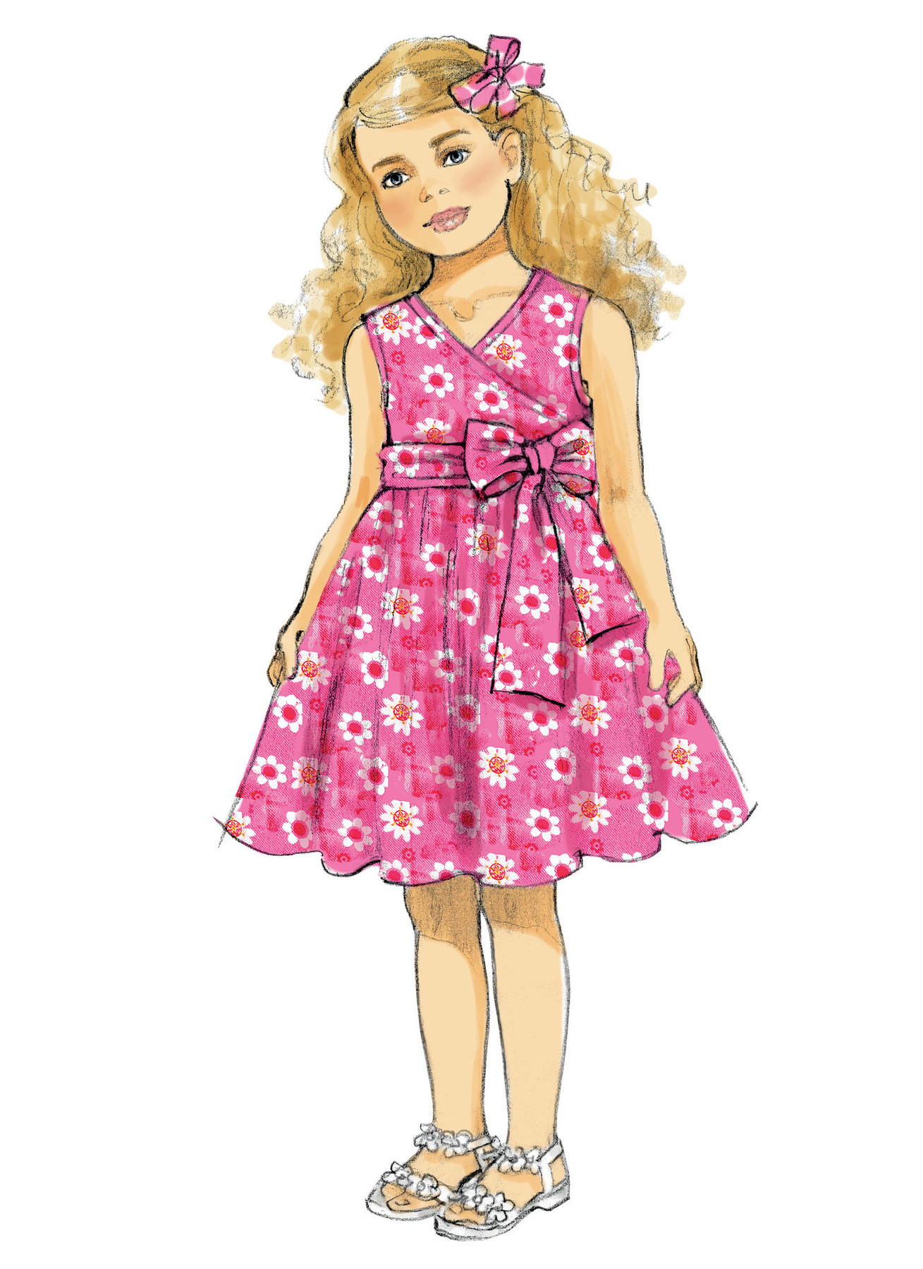 Butterick Sewing Pattern Children's/Girls' Ruffled Shrug and Raised-Waist Dresses (PDF) 5 Butterick Sewing Pattern Children's/Girls' Ruffled Shrug and Raised-Waist Dresses (PDF)