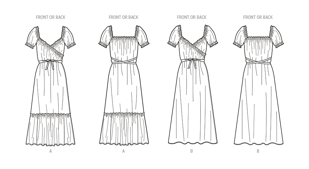 McCall's Sewing Pattern 1970s Misses' Vintage Wrap Dress by Laura Ashley (PDF) 8 McCall's Sewing Pattern 1970s Misses' Vintage Wrap Dress by Laura Ashley (PDF)
