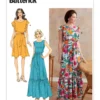 Butterick Sewing Pattern Misses' Dress and Sash (PDF)