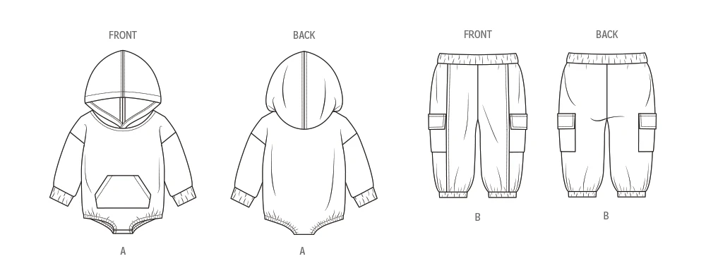 McCall's Sewing Pattern Babies' Hooded Romper and Pants (PDF) 11 McCall's Sewing Pattern Babies' Hooded Romper and Pants (PDF)