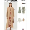 New Look Sewing Pattern Misses' Dress and Coat Each In Two Lengths, Jacket and Bag 9 New Look Sewing Pattern Misses' Dress and Coat Each In Two Lengths, Jacket and Bag