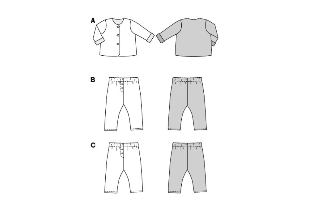 Burda Style Sewing Pattern 9231 Babies' Coordinates (PDF) 9 Burda Style Sewing Pattern 9231 Babies' Coordinates (PDF)