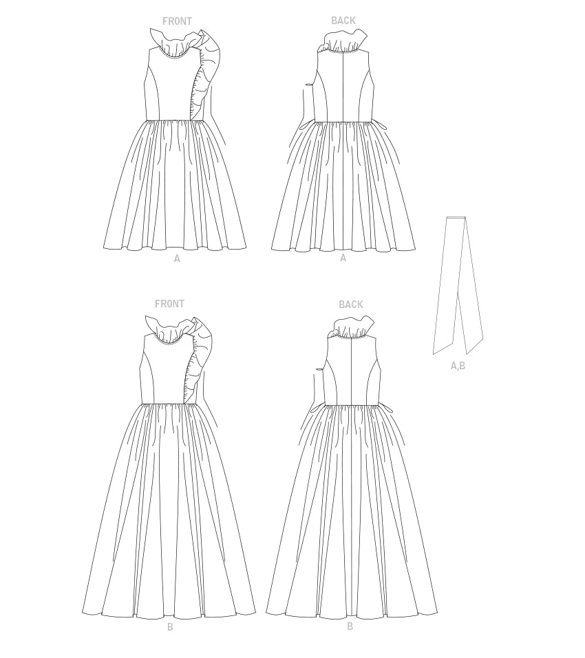 Vogue Patterns Misses' Special Occasion Dress and Sash 5 Vogue Patterns Misses' Special Occasion Dress and Sash