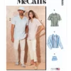 McCall's Sewing Pattern Unisex Shirts and Hat 14 McCall's Sewing Pattern Unisex Shirts and Hat