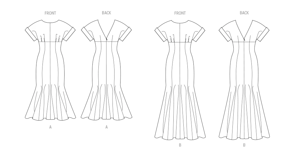Vogue Patterns Misses' Dress in Two Lengths 7 Vogue Patterns Misses' Dress in Two Lengths