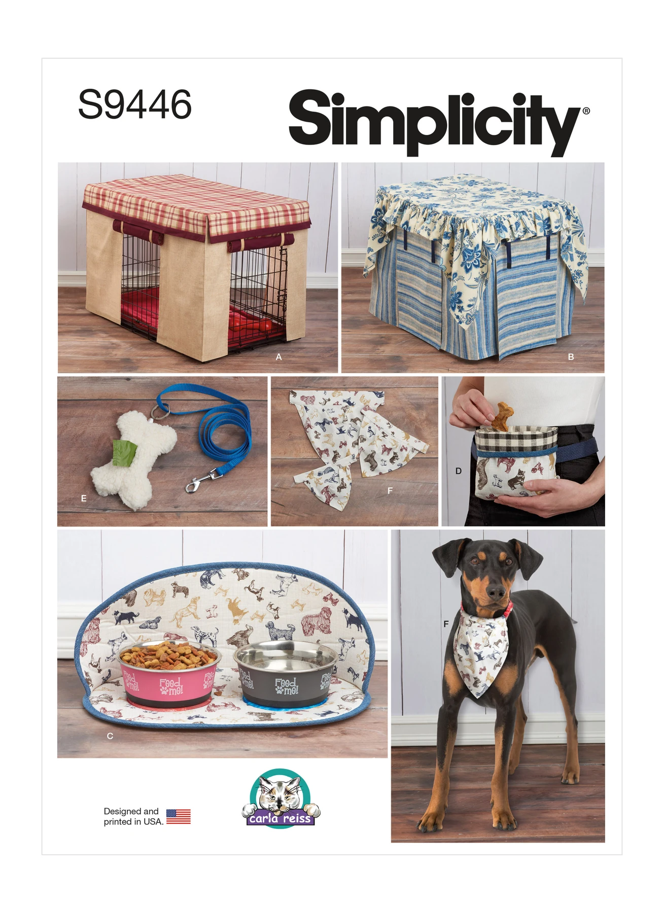 Simplicity Sewing Pattern Pet Crate Covers in Three Sizes and Accessories 1 Simplicity Sewing Pattern Pet Crate Covers in Three Sizes and Accessories