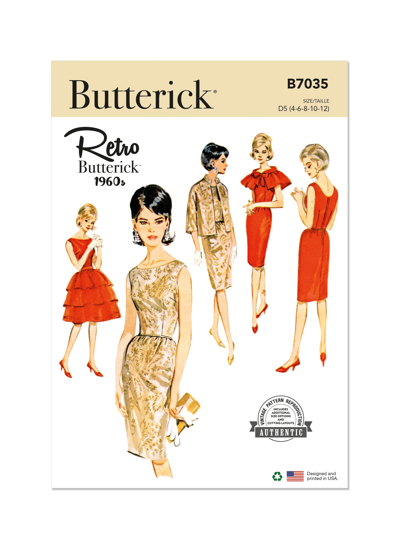 Butterick Sewing Pattern 1960s Misses' Dress, Jacket, Capelet and Overskirt (PDF) 1 Butterick Sewing Pattern 1960s Misses' Dress, Jacket, Capelet and Overskirt (PDF)