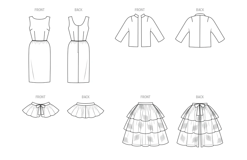 Butterick Sewing Pattern 1960s Misses' Dress, Jacket, Capelet and Overskirt (PDF) 11 Butterick Sewing Pattern 1960s Misses' Dress, Jacket, Capelet and Overskirt (PDF)